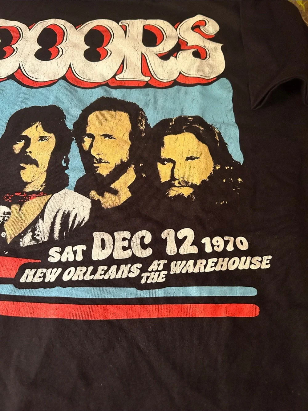 The Doors Graphic Crewneck Concert T-shirt in Black